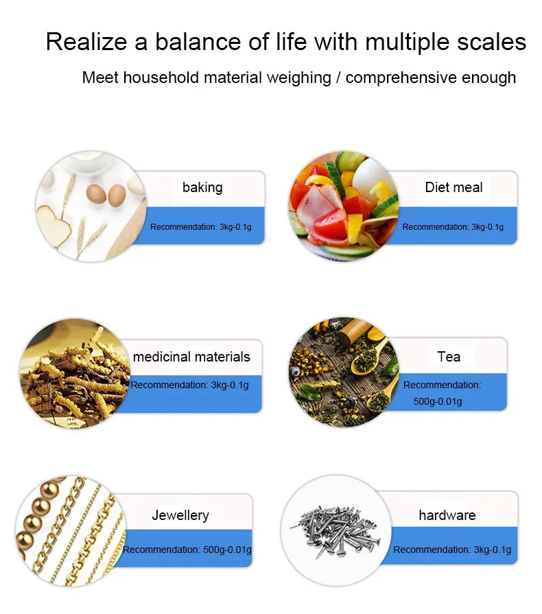 5KG/1G Mini Portable Electronic Digital Kitchen Scale Food Scale Balance weighing LCD Display Measuring Kitchen Accessories Tool