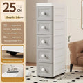Narrow Storage Box for Kitchen Batoom Organizer Slim storage bin Home utility Closet elf PP Material Versatile Use